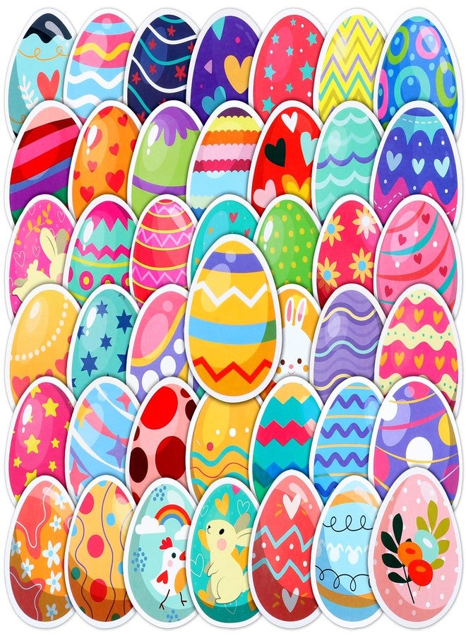 Fuyoooo 200 Pcs Easter Bunny Eggs Stickers Waterproof Easter Water Bottle Vinyl Waterproof Stickers for Teens Girls Adults Laptop Luggage Skateboard Party Decorations - Image 1